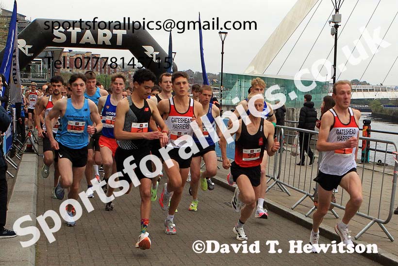 The 2025 Quayside 5k, Newcastle-Gateshead, Wednesday, April 23rd. Photo: David T. Hewitson/Sports for All Pics